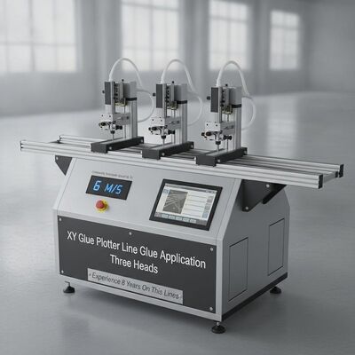 XY Glue Plotter เครื่องเล็บ CNC ที่สามารถเลือกความเร็วได้อย่างต่อเนื่องสูงถึง 6 M/S สามหัวและเวลาทํางาน 24 ชั่วโมง